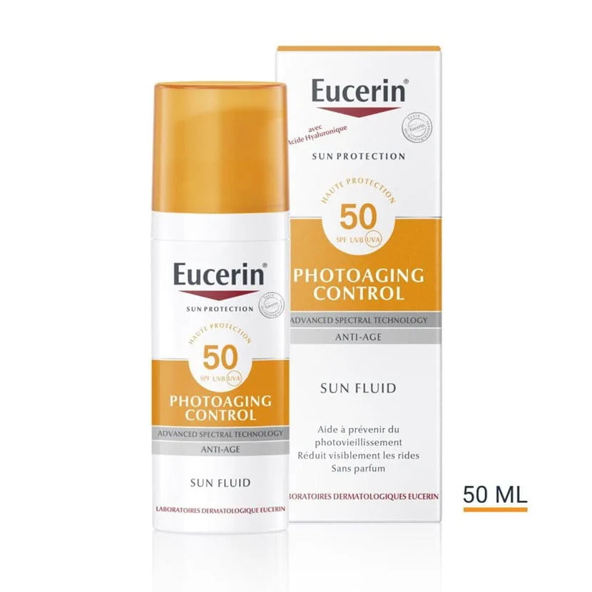 Eucerin Fluide Anti-Âge SPF50+ 50ml – Protection Solaire & Soin Anti-Rides