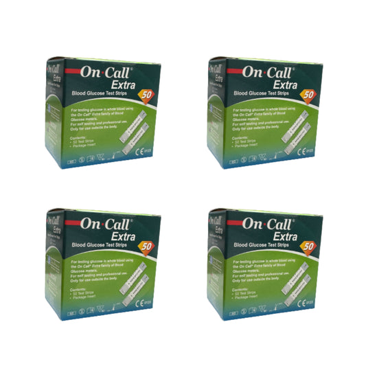 ON CALL EXTRA BANDELETTES DE GLYCEMIE PACK X4