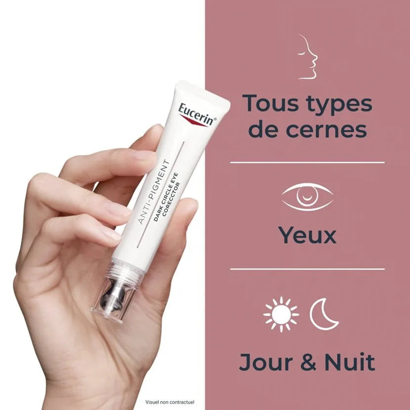 Eucerin Anti-Pigment Contour des Yeux 15ml – Correcteur Cernes & Taches Brunes