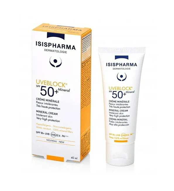 ISISPHARMA Uveblock 50 Mineral Invisible – Crème solaire minérale SPF50+