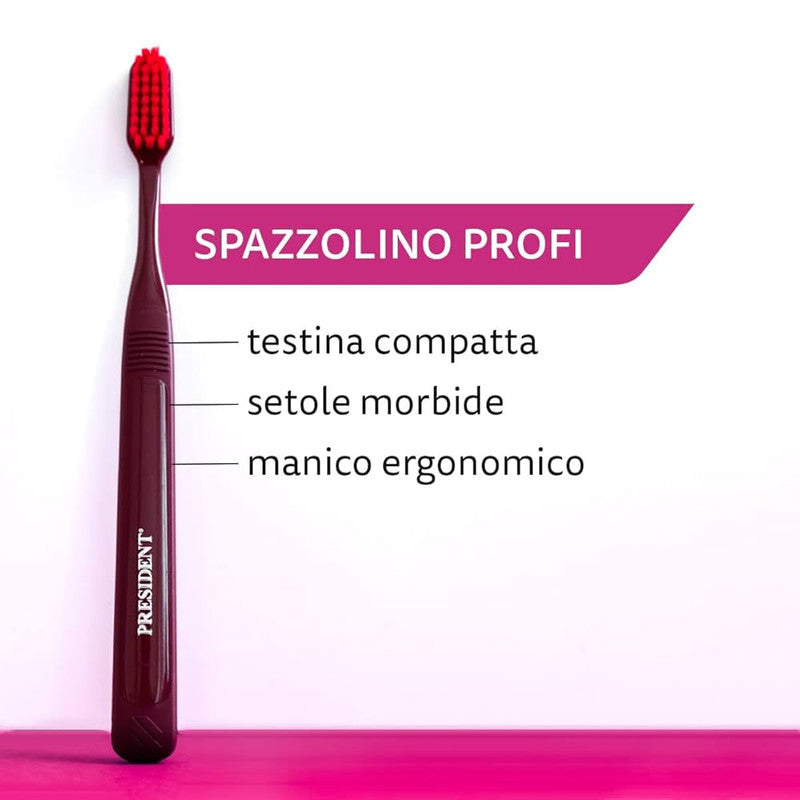 Président Brosse à Dents Profi – Nettoyage efficace et doux
