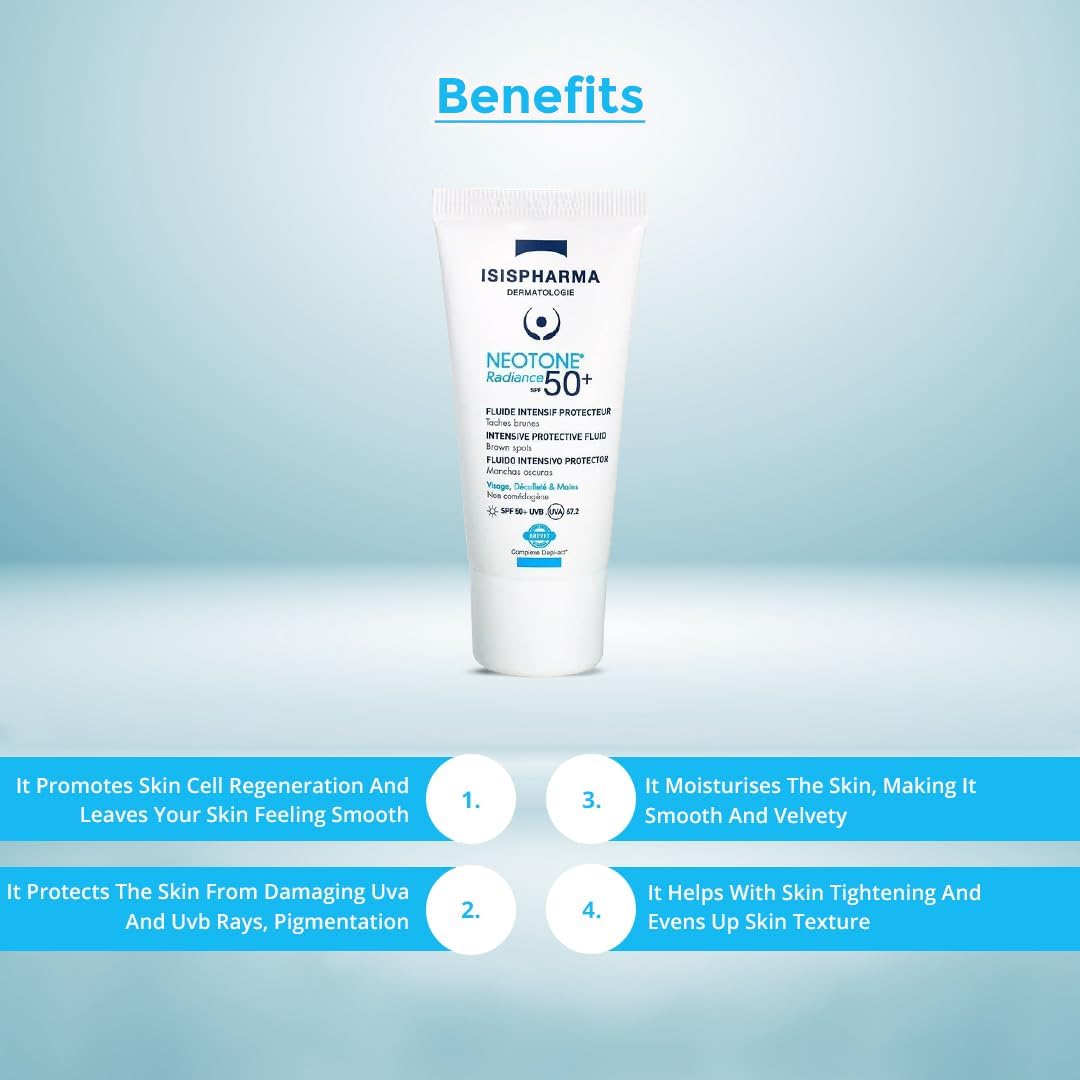 ISISPHARMA Neotone Radiance SPF50 Teinte Claire – Crème solaire teintée SPF50