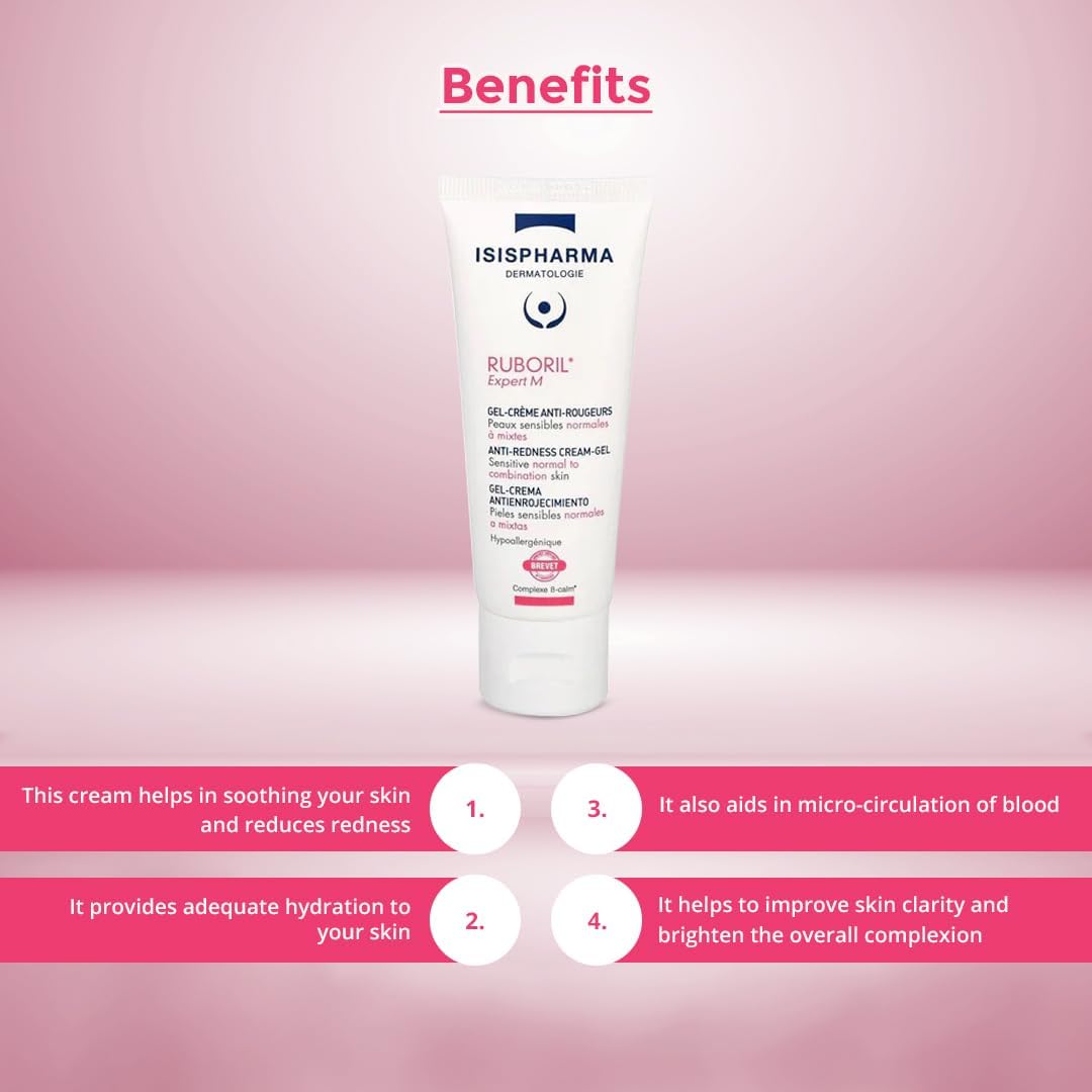 ISISPHARMA Ruboril Expert M – Crème anti-rougeurs modérées