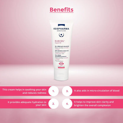 ISISPHARMA Ruboril Expert M – Crème anti-rougeurs modérées
