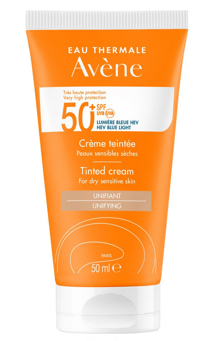Avène Crème Solaire teinte Très Haute Protection SPF 50+ 50ml – Peaux Sensibles