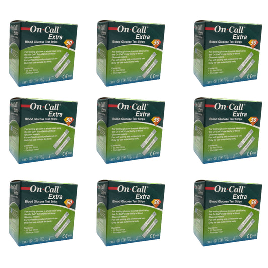 ON CALL EXTRA BANDELETTES DE GLYCEMIE PACK X9