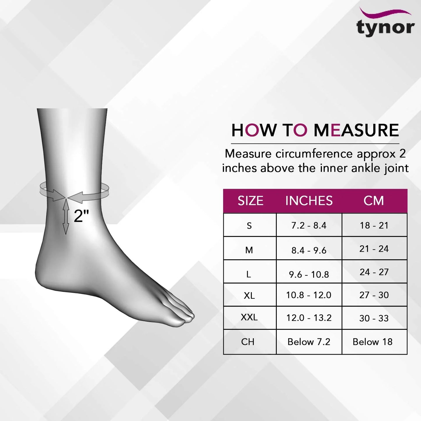 Tynor Chevillère Lacets D02 – Ankle Brace Lace-Up pour Soutien et Stabilité
