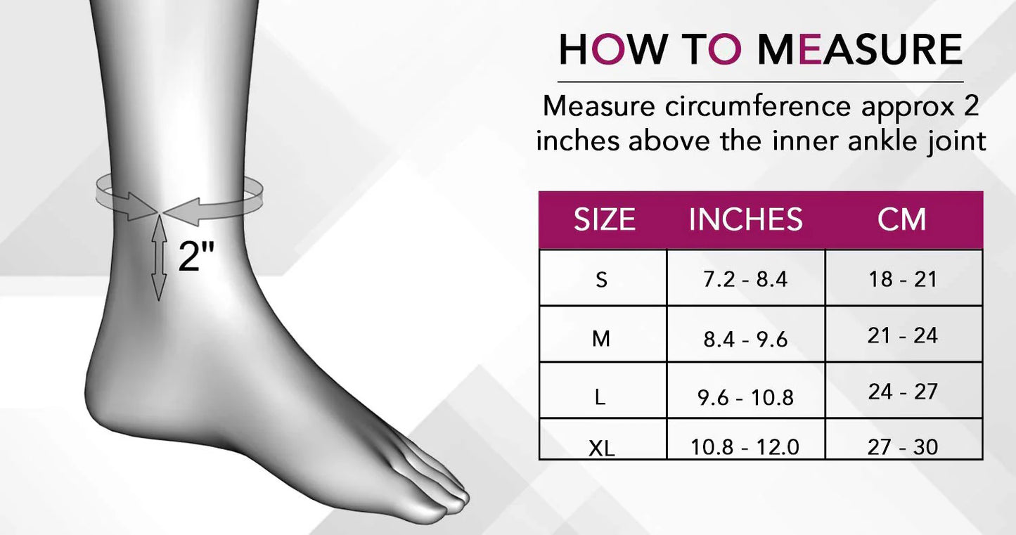 Tynor Chevillère Élastique D03 – Anklet 4-Way Stretch Sans Latex