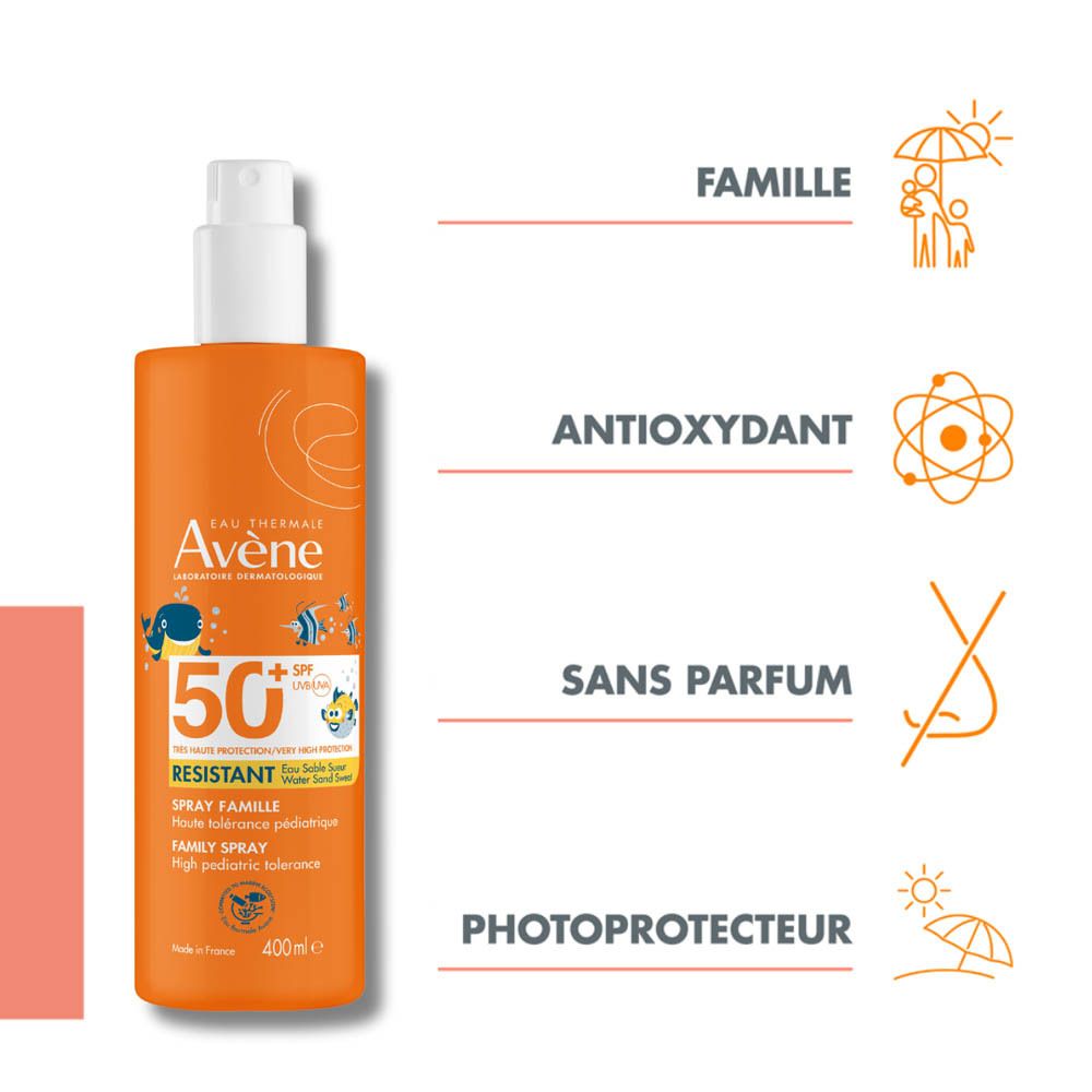 Avène Spray Enfant SPF 50+ 200ml – Protection Très Haute Tolérance