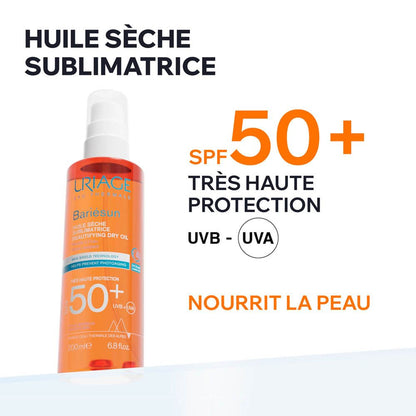 Uriage Bariésun SPF50+ Huile Sèche 200 ml – Protection Corps & Cheveux