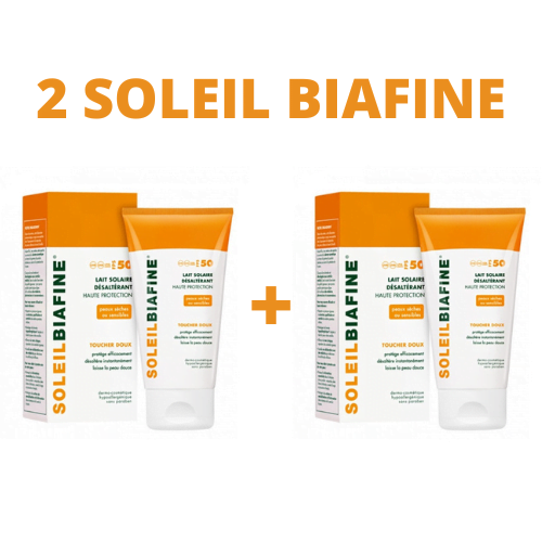SOLEIL BIAFINE ECRAN SOLAIRE 150ML SPF50+ X2