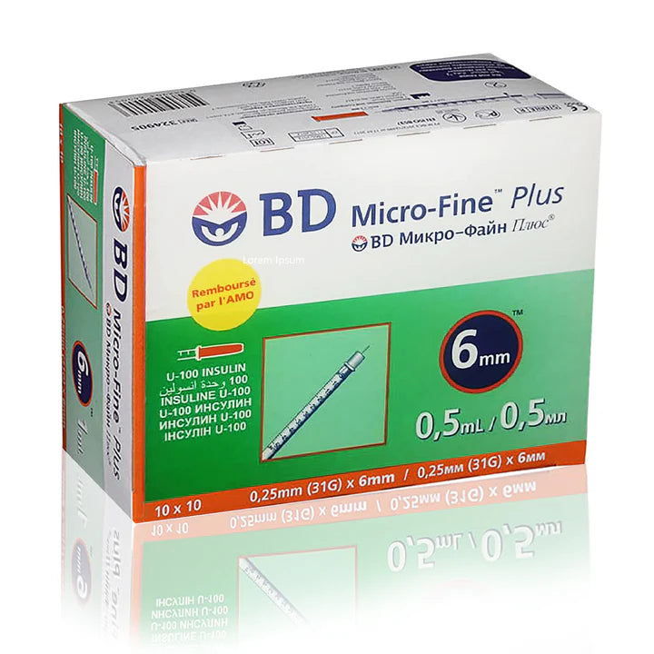 Bd micro fine plus seringue à insuline 0.5ml