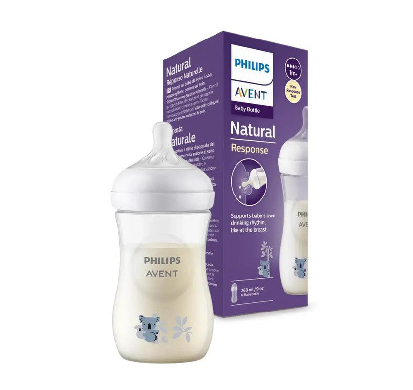 AVENT BIBERON NATURAL 3.0 TEAT 1M+ 260ML DECO KOALA