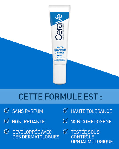 CeraVe Crème Contour des Yeux 14ml – Cernes & Poches