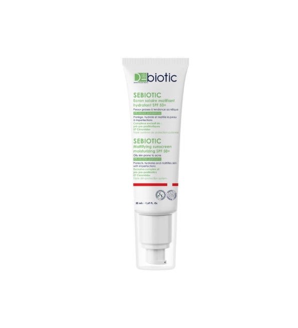 D-BIOTIC SEBIOTIC Ecran solaire matifiant hydratant SPF 50+ 50 ml