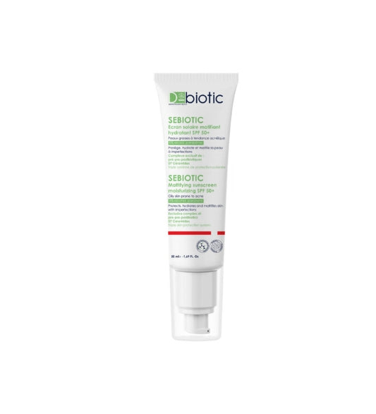 D-BIOTIC SEBIOTIC Ecran solaire matifiant hydratant SPF 50+ 50 ml