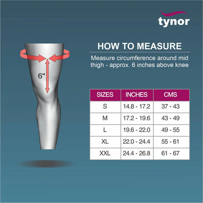 Tynor Immobilisateur de Genou Réglable 22–56cm D28 – Knee Immobilizer Adjustable