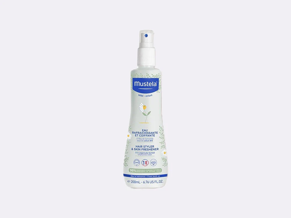 MUSTELA Eau Rafraichissante et Coiffante Bébé à l'eau de Camomille Bio 200ML