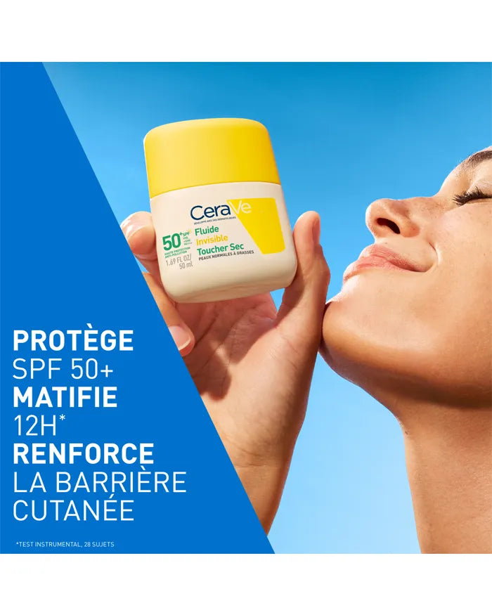 CeraVe Fluide Invisible Toucher Sec SPF50+ Haute Protection