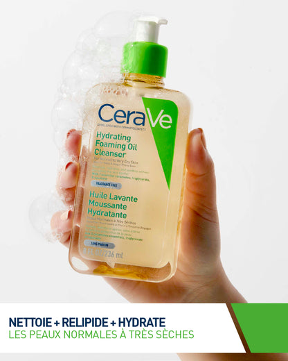 CeraVe Huile Lavante Hydratante – Peaux Sèches & Atopiques