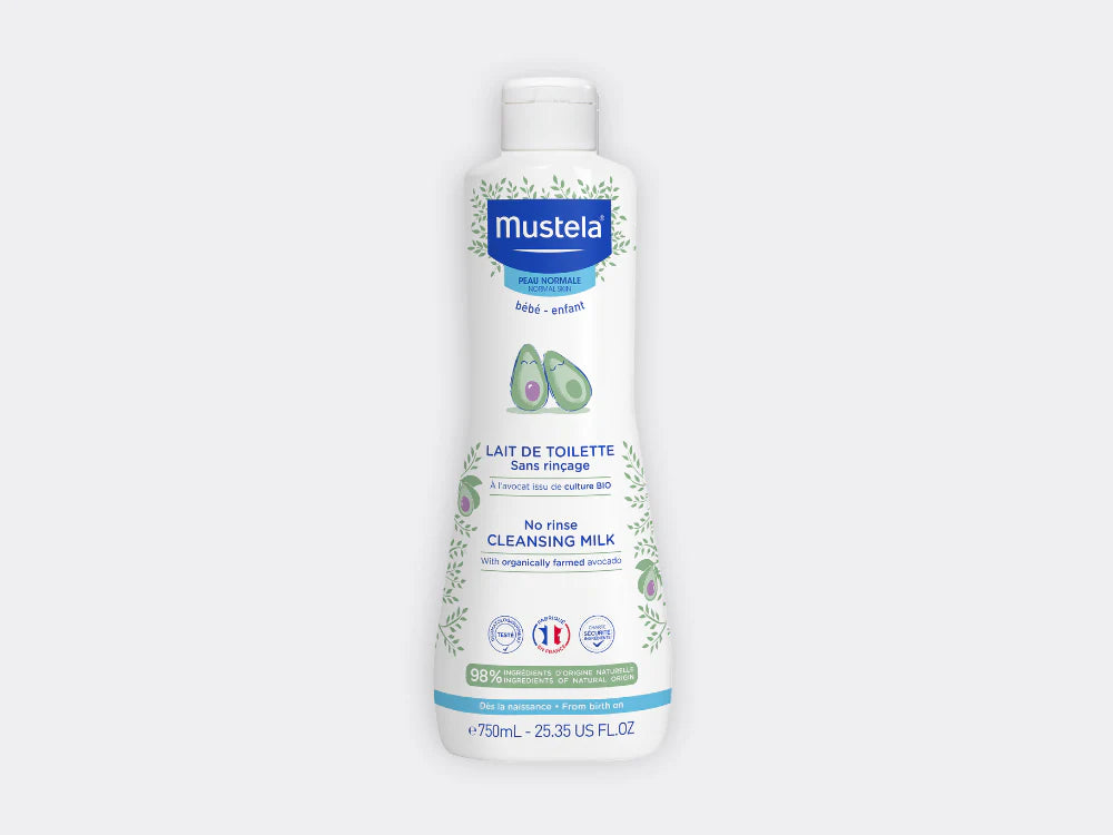 MUSTELA Lait de toilette sans rinçage à l'avocat BIO