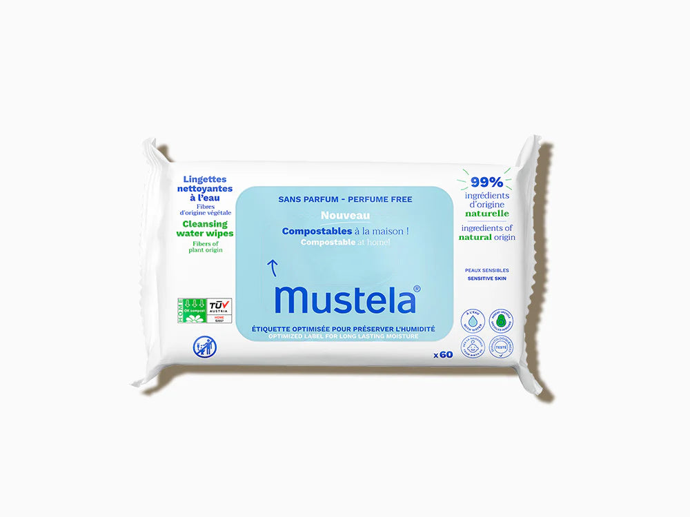 MUSTELA LINGETTES NETTOYANTS 60 UNITES