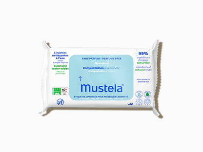 MUSTELA LINGETTES NETTOYANTS 60 UNITES