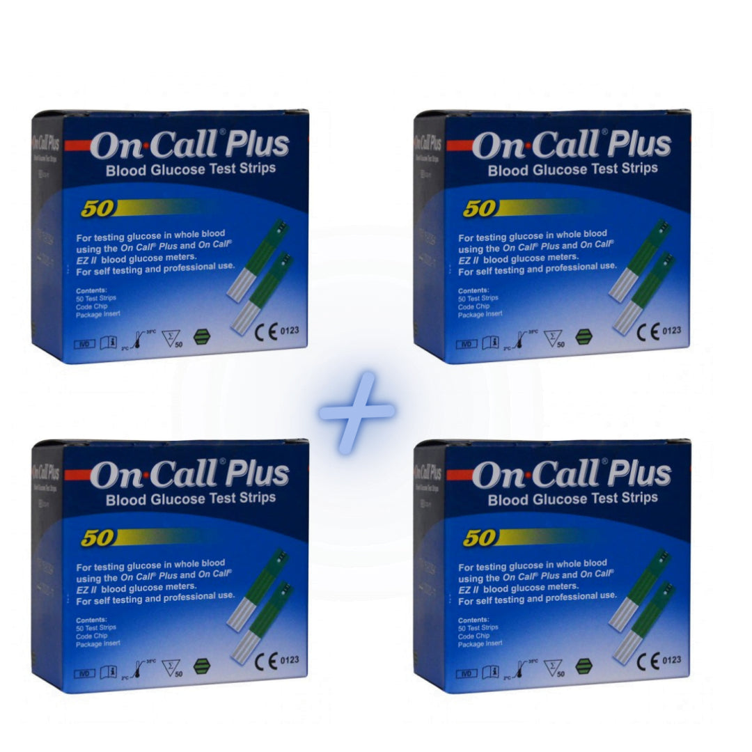 On Call Plus PACK 200 bandelettes de test de la glycémie