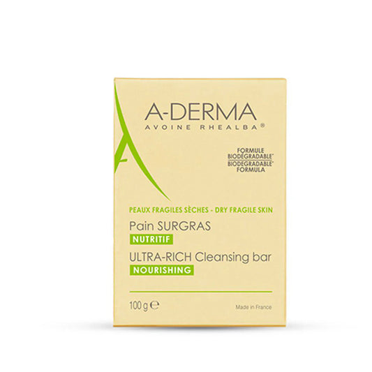 A-Derma Pain Surgras 100g – Savon Doux Nourrissant Peaux Sèches