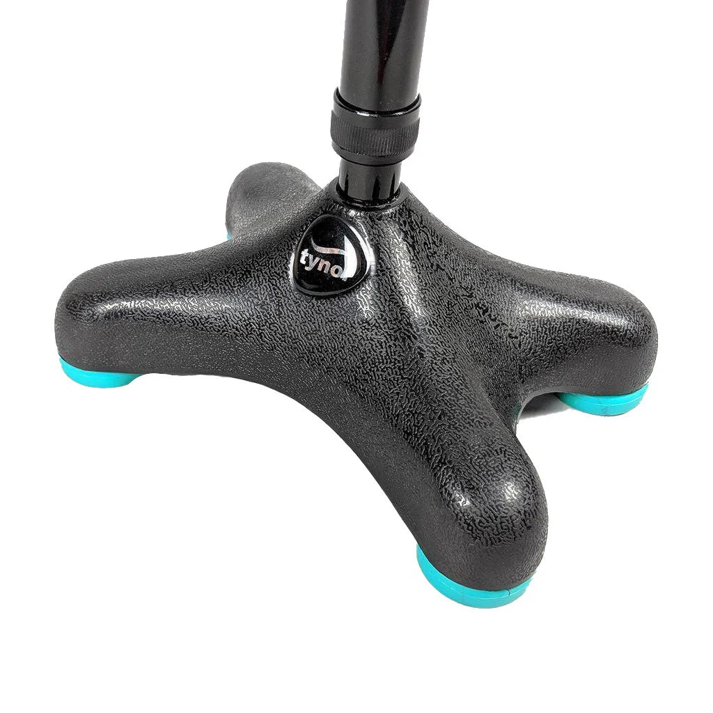 Tynor Canne Quadra L36 – Walking Stick Soft Top Handle avec Base Moulée