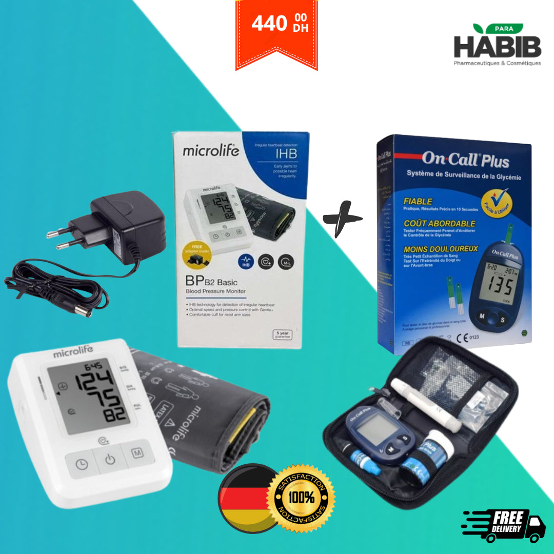 MICROLIFE Tensiomètre + ON CALL PLUS – Pack Santé