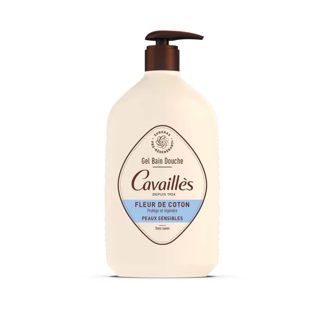 Rogé Cavaillès Gel Surgras Actif Bain Douche Fleur de Coton 1L