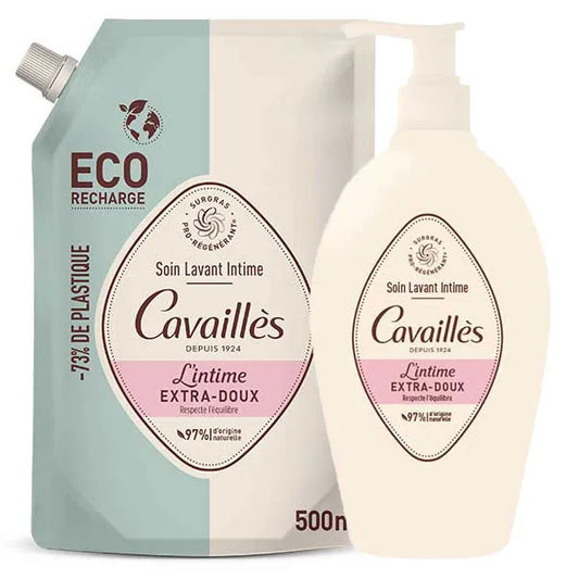 Rogé Cavaillès Éco-Recharge Soin Naturel Toilette Intime Extra-Doux 500ml