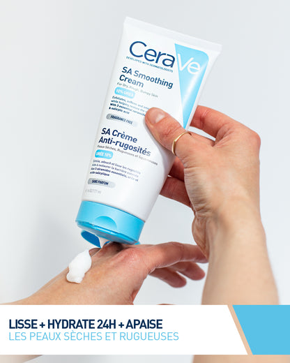 CeraVe SA Crème Anti-Rugosité 177ml – Lisser & Réparer la Peau