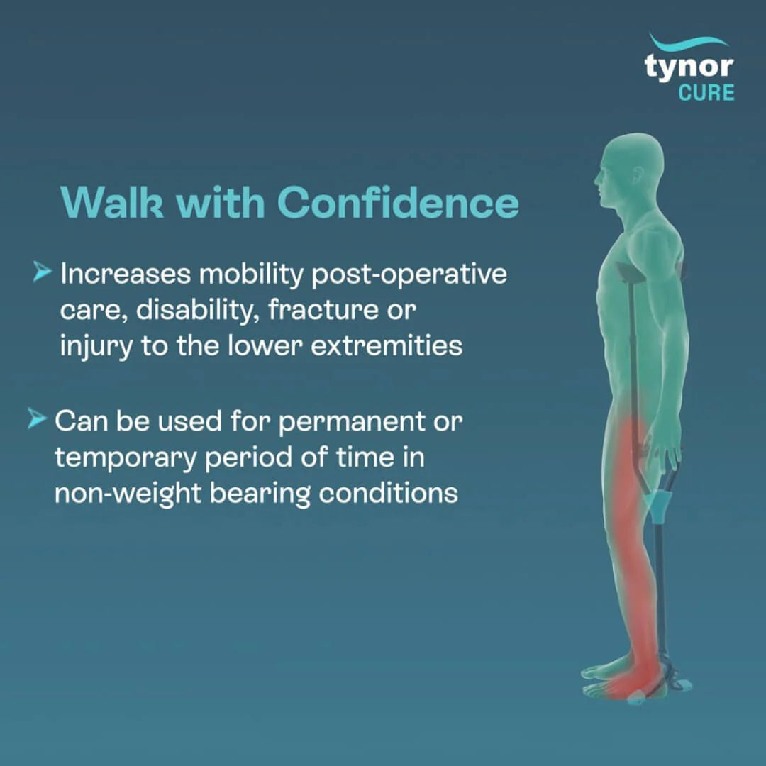 Tynor Béquille Axillaire Skipper L49 – Durable et Ajustable