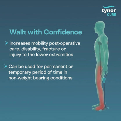 Tynor Béquille Axillaire Skipper L49 – Durable et Ajustable