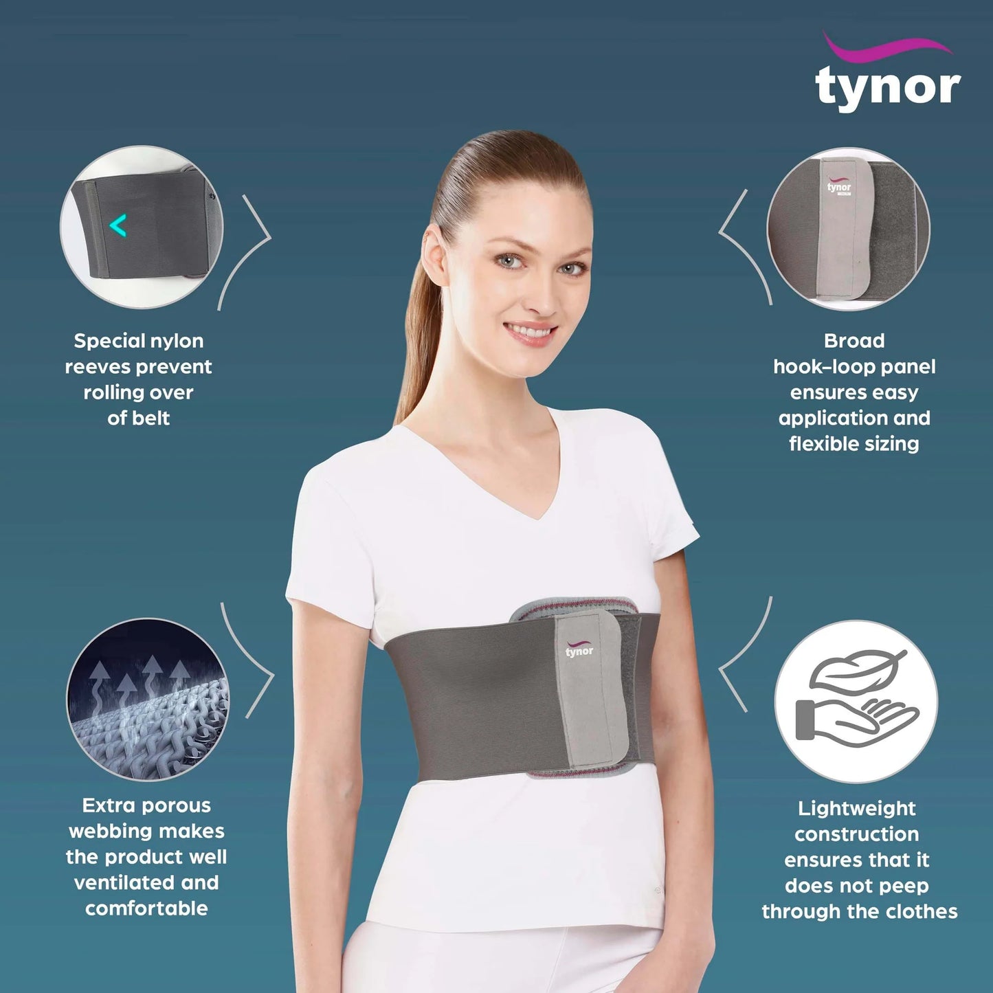 Tynor Ceinture Thoracique A09 – Fractures Côtes, Sternum & Soutien Post-Chirurgie