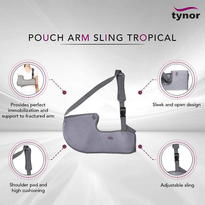 Tynor Écharpe Bras Tropicale C01 – Pouch Arm Sling de Soutien