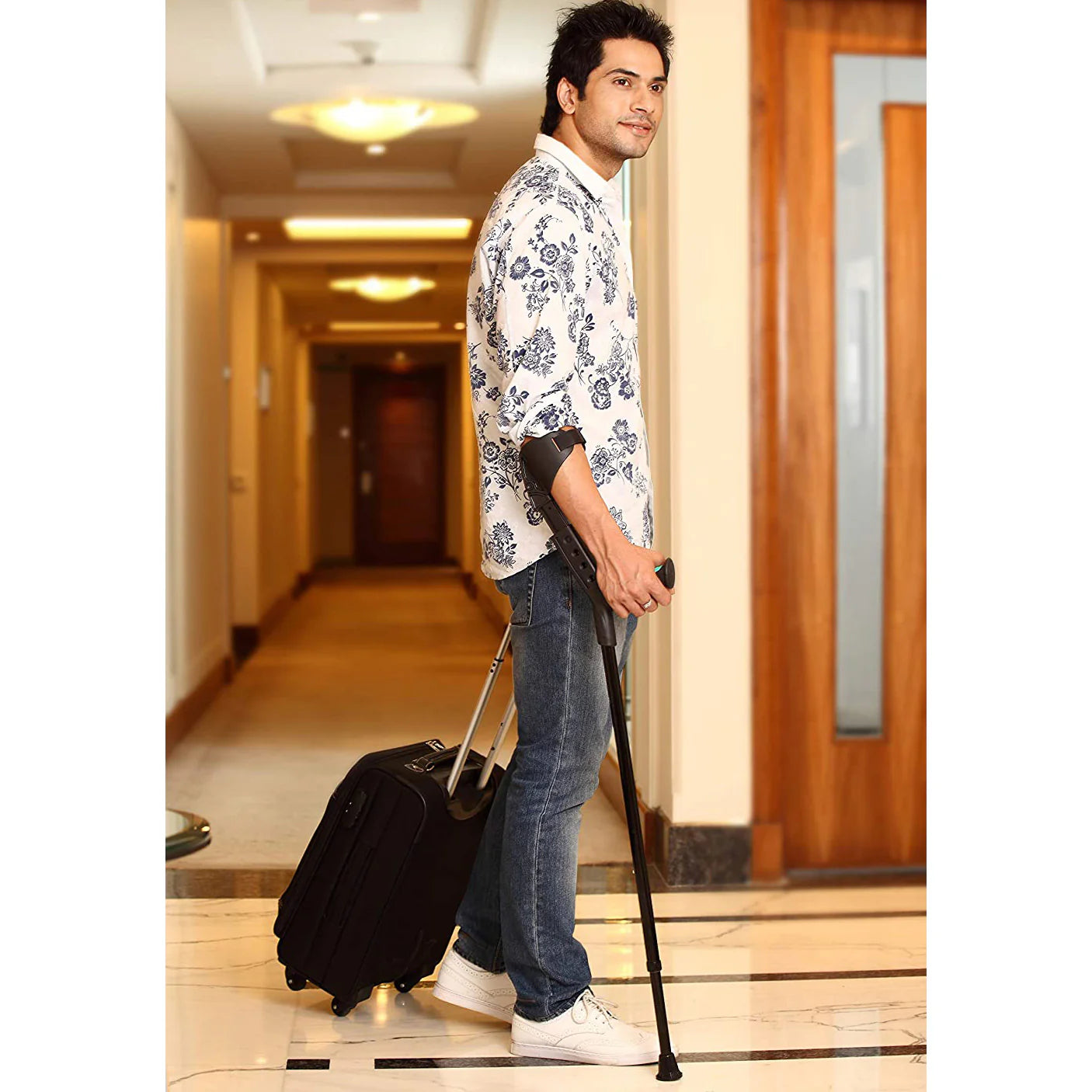 Tynor Béquille Coude L13 – Elbow Crutch Soft Top Handle