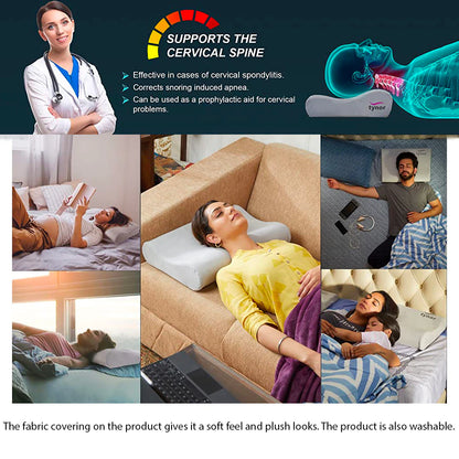 Tynor Oreiller Cervical Contouré B19 – Coussin Orthopédique pour Soutien du Cou