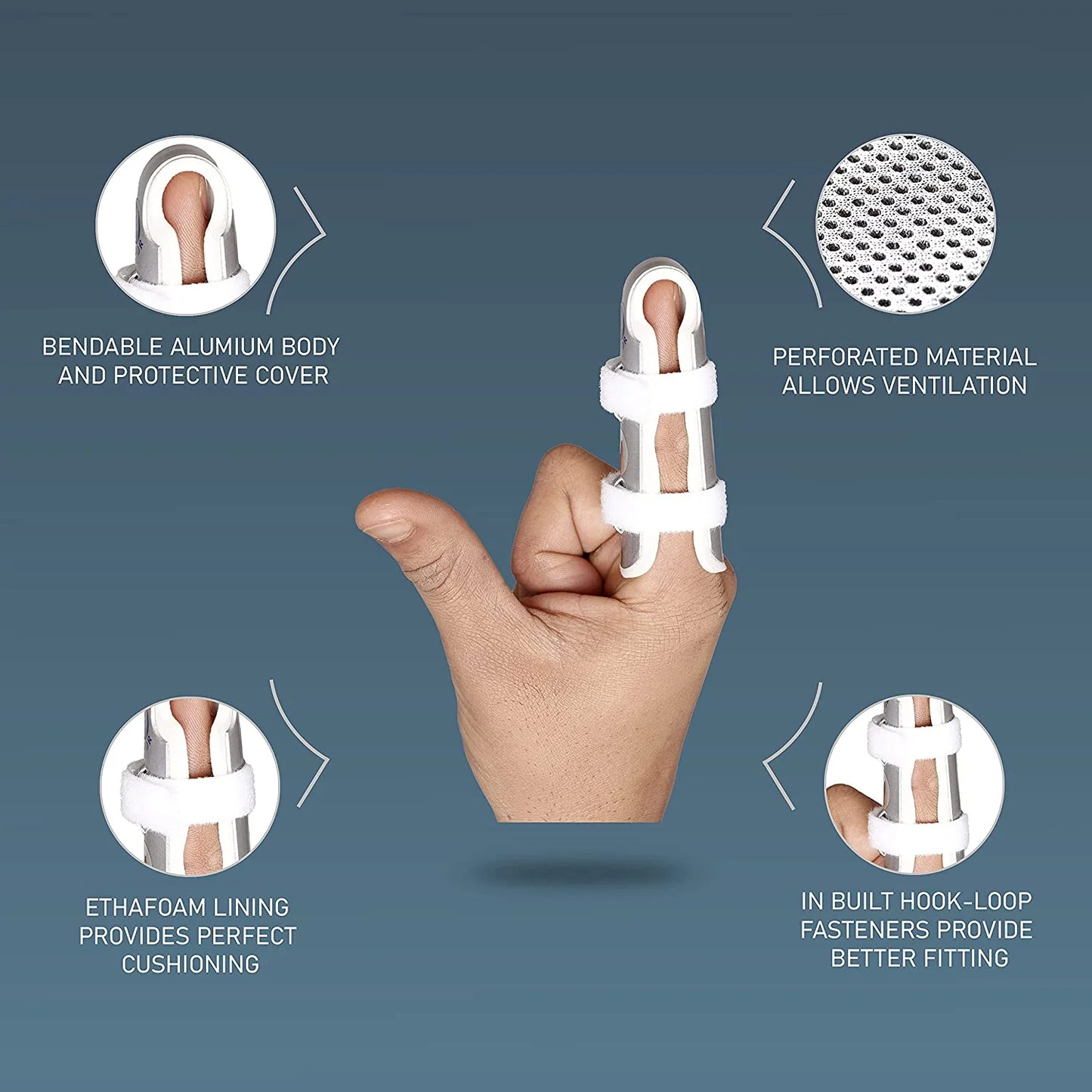 Tynor Attelle Doigt F02 – Finger Cot Splint pour Immobilisation & Protection