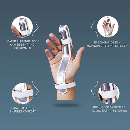 Tynor Attelle d’Extension de Doigt F03 – Finger Extension Splint pour Immobilisation & Rééducation