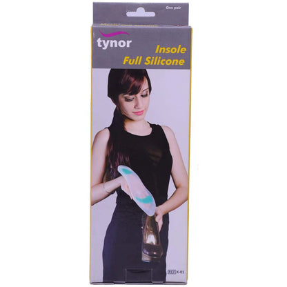 Tynor Semelles Complètes en Silicone (Paquet de 2) – Insole Full Silicone