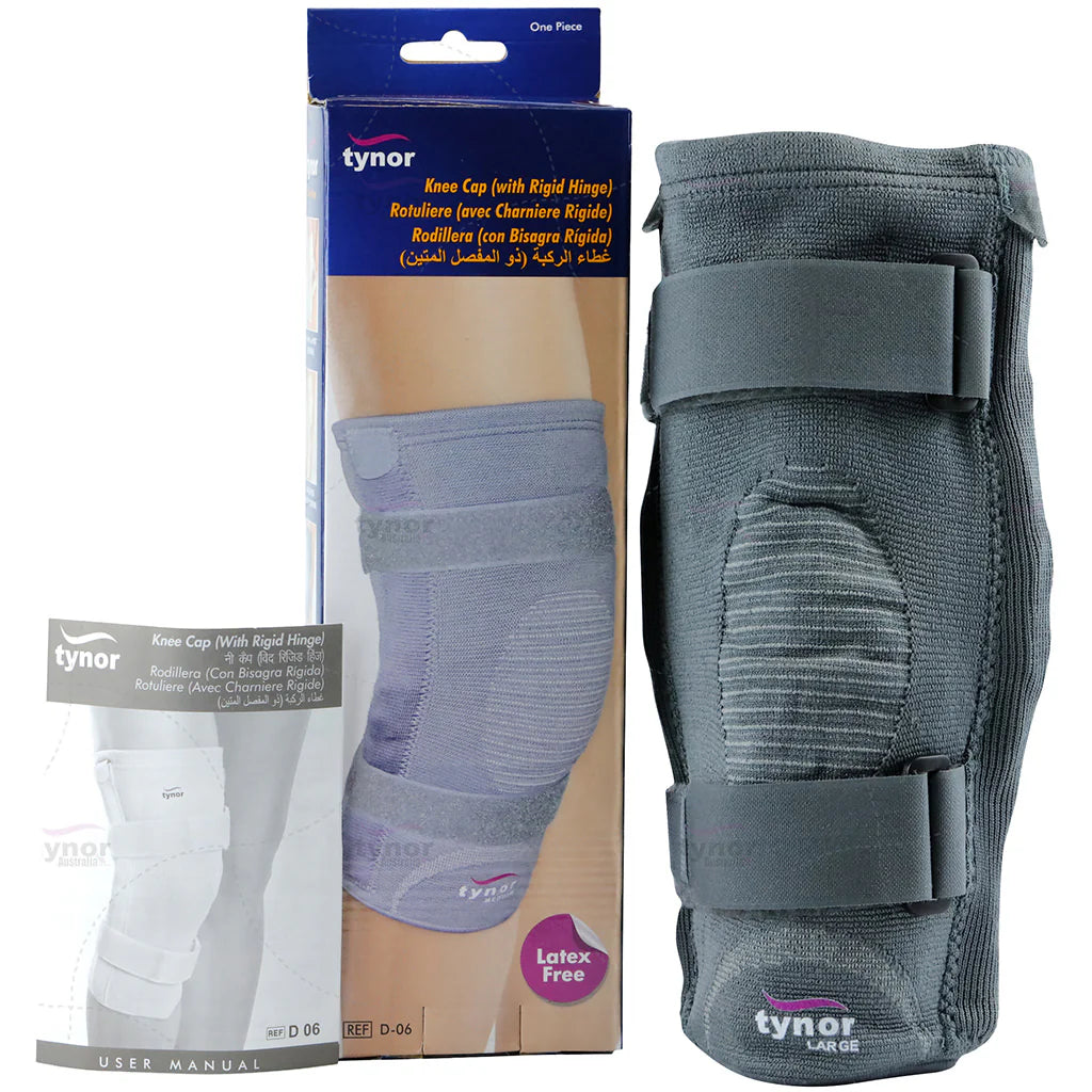 Tynor Genouillère avec Charnière Rigide D06 – Knee Cap Hinge de Soutien Renforcé