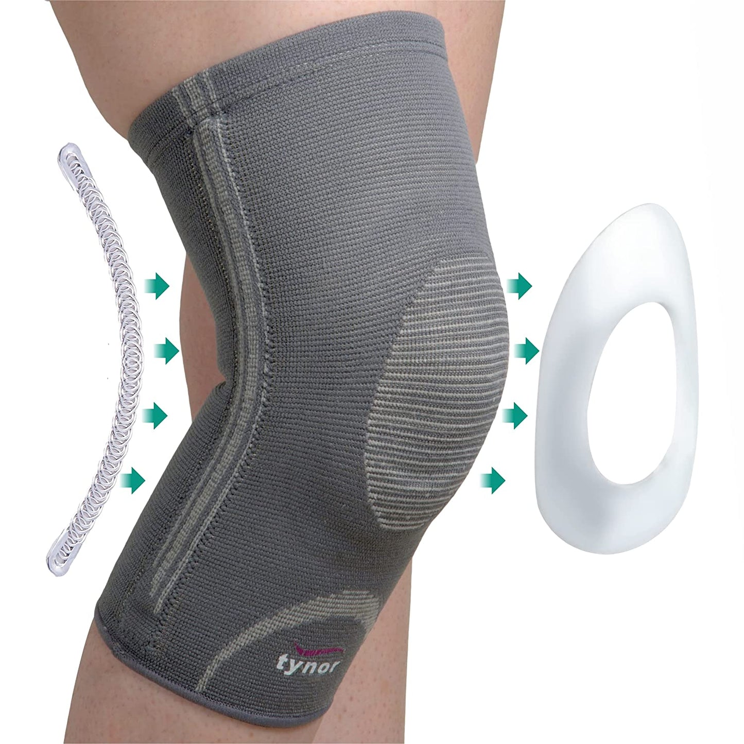 Tynor Genouillère Ouverte avec Anneau Rotulien D07 – Knee Brace Open Patella Ring