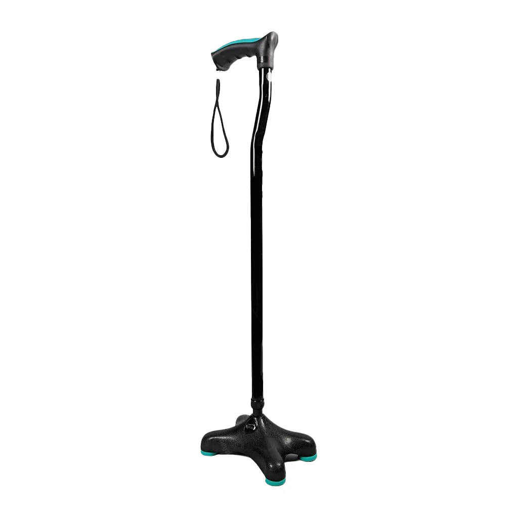 Tynor Canne Quadra L36 – Walking Stick Soft Top Handle avec Base Moulée