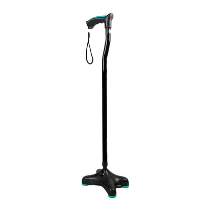 Tynor Canne Quadra L36 – Walking Stick Soft Top Handle avec Base Moulée