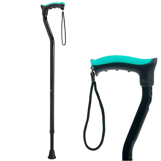 Tynor Canne de Marche avec Poignée Confort L07 – Walking Stick Soft Top Handle