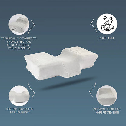Tynor Oreiller Anatomique B27 – Coussin Orthopédique pour Soutien du Cou & Confort