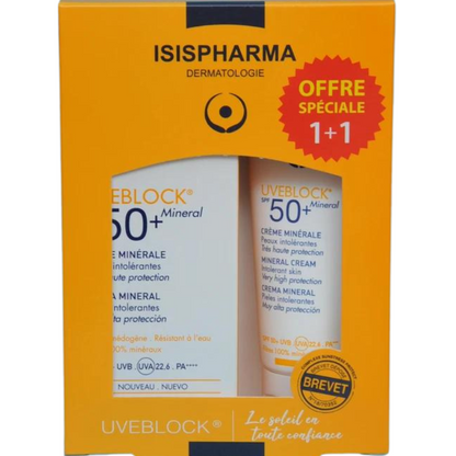 ISISPHARMA Uveblock 50 Mineral Invisible – Crème solaire minérale SPF50+